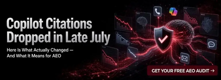 Copilot Citations Dropped in Late July. Here Is What Actually Changed.